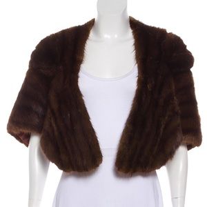 FUR Mink Evening Shawl